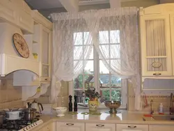 Provence Curtains For The Kitchen In The Interior Photo