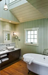 Деревянные стены в ванной фото