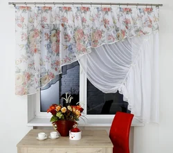 Current curtains for the kitchen photo