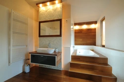 Дизайн ванной комнаты подиум