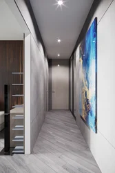 Wallpaper for a long corridor in a narrow apartment photo