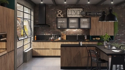 Loft Kitchen Straight Design