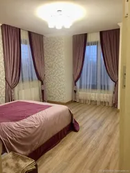 Velvet Curtains In The Bedroom Interior