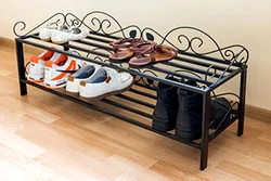 DIY shoe rack in the hallway photo