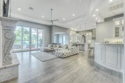 Gray Laminate In The Kitchen Interior