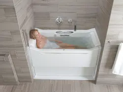 Сядзячая ванна дызайн ваннай