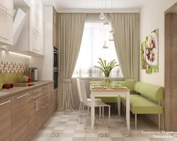 Colors Combined With Brown And Beige In The Kitchen Interior
