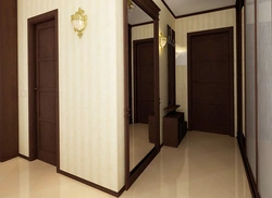Hallway with wenge doors photo