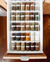 Spices in the kitchen interior photo