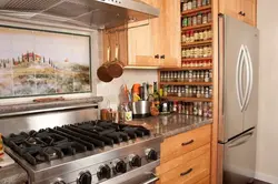 Spices in the kitchen interior photo