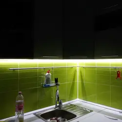 LED Strip As Lighting In The Kitchen Photo
