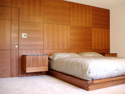 Bedroom interior with mdf