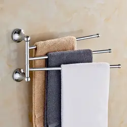 Towel racks in the bathroom photo