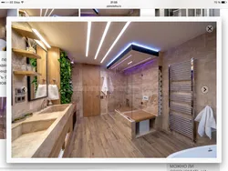 Bath With Sauna Design In The Apartment