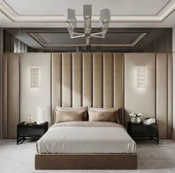 Interior design of headboards in bedroom