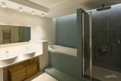 Bathroom design with partition