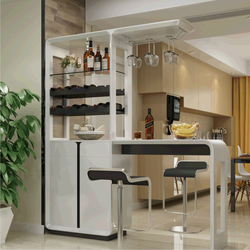 Design Of A Separate Bar Counter For The Kitchen