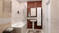 Вариант плитки в ванной в светлых тонах фото