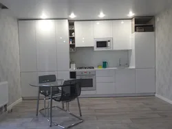 Small kitchen interior design with boiler