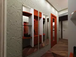 Koridor fotosuratida dekorativ gipsdan qilingan devorlarning dizayni