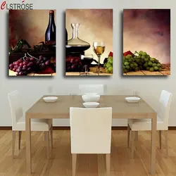 Картина на кухне и обеденный стол фото