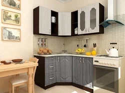 Kitchen set for a small corner kitchen inexpensively photo
