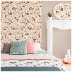 Non-Woven Wallpaper For The Bedroom Photo Design