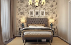 Non-woven wallpaper for the bedroom photo design
