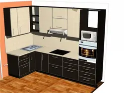 Small kitchen design with oven