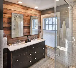 Wooden bath interior