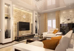 Decoration Of The Living Room In An Apartment In A Modern Style Photo Design