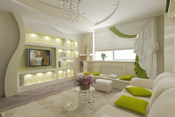 Decoration Of The Living Room In An Apartment In A Modern Style Photo Design