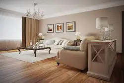 Дизайн гостиной с белыми обоями и мебелью