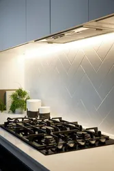 Kitchen Apron Made Of Large Tiles Design