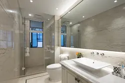 Low ceiling in bathroom design