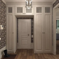 Hallway design with two doors photo