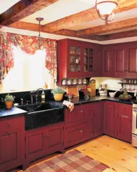 Terracotta kitchen design photo