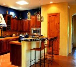 Terracotta kitchen design photo