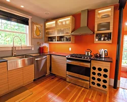 Terracotta kitchen design photo