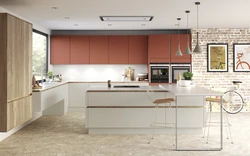 Terracotta kitchen design photo