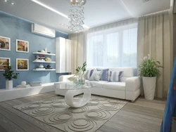 Living room design light blue