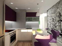 Kitchen design in an apartment panel house
