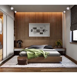 Design of bedroom furniture in modern style