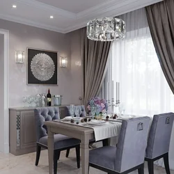 Design gray kitchen what kind of curtains