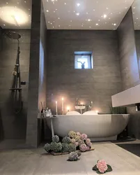 Дизайн в ванной светильник в ванной