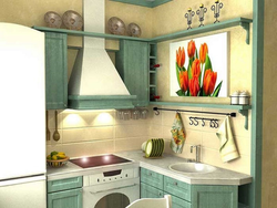 Kitchen design in a small apartment in Khrushchev