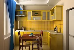 Kitchen design in a small apartment in Khrushchev