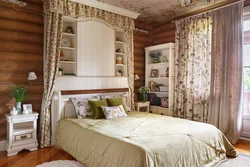 Rustic bedroom interior