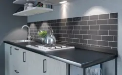 Gray Apron For Kitchen Interior