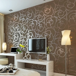 Дизайн однотонных стен в гостиной